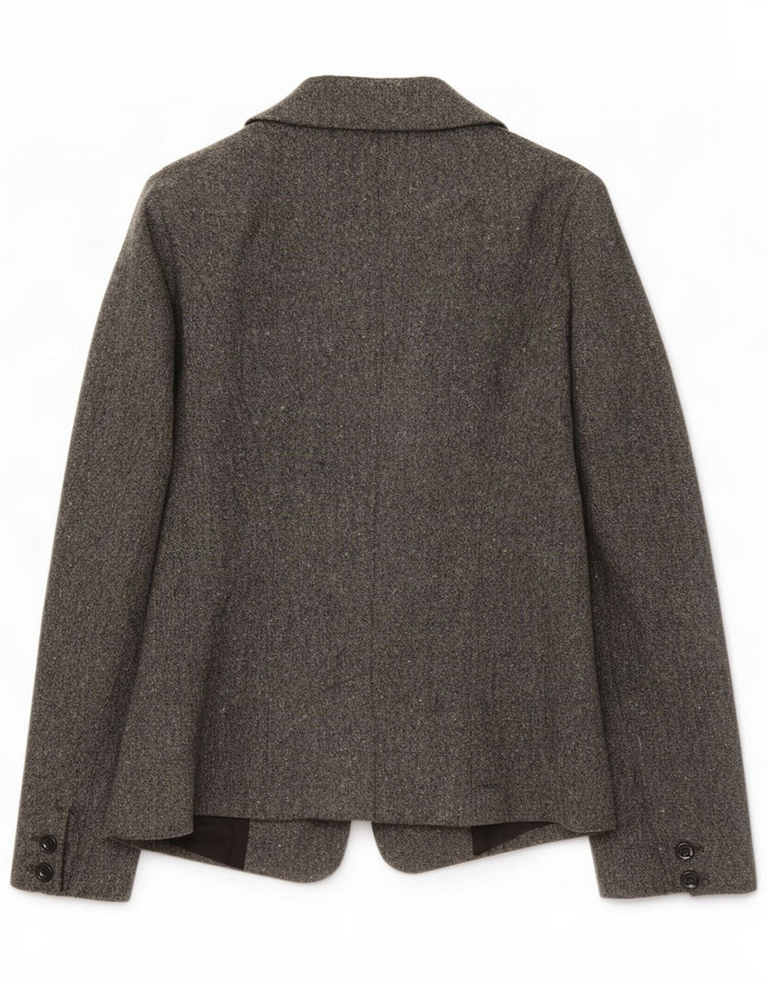 Intrend Womens 1 Button Blazer Jacket UK 8 Small Gray Flecked Wool