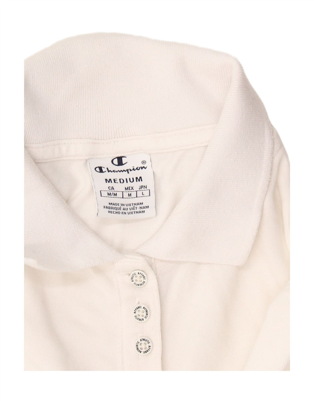 Camisa polo feminina CHAMPION UK 12 médio branco