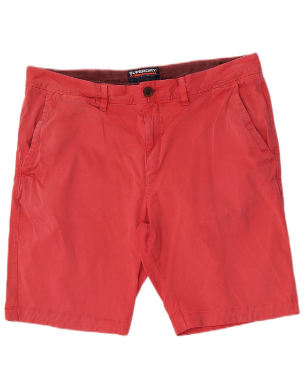 Superdry Mens Chino Shorts W36 Grande Algodão Rosa