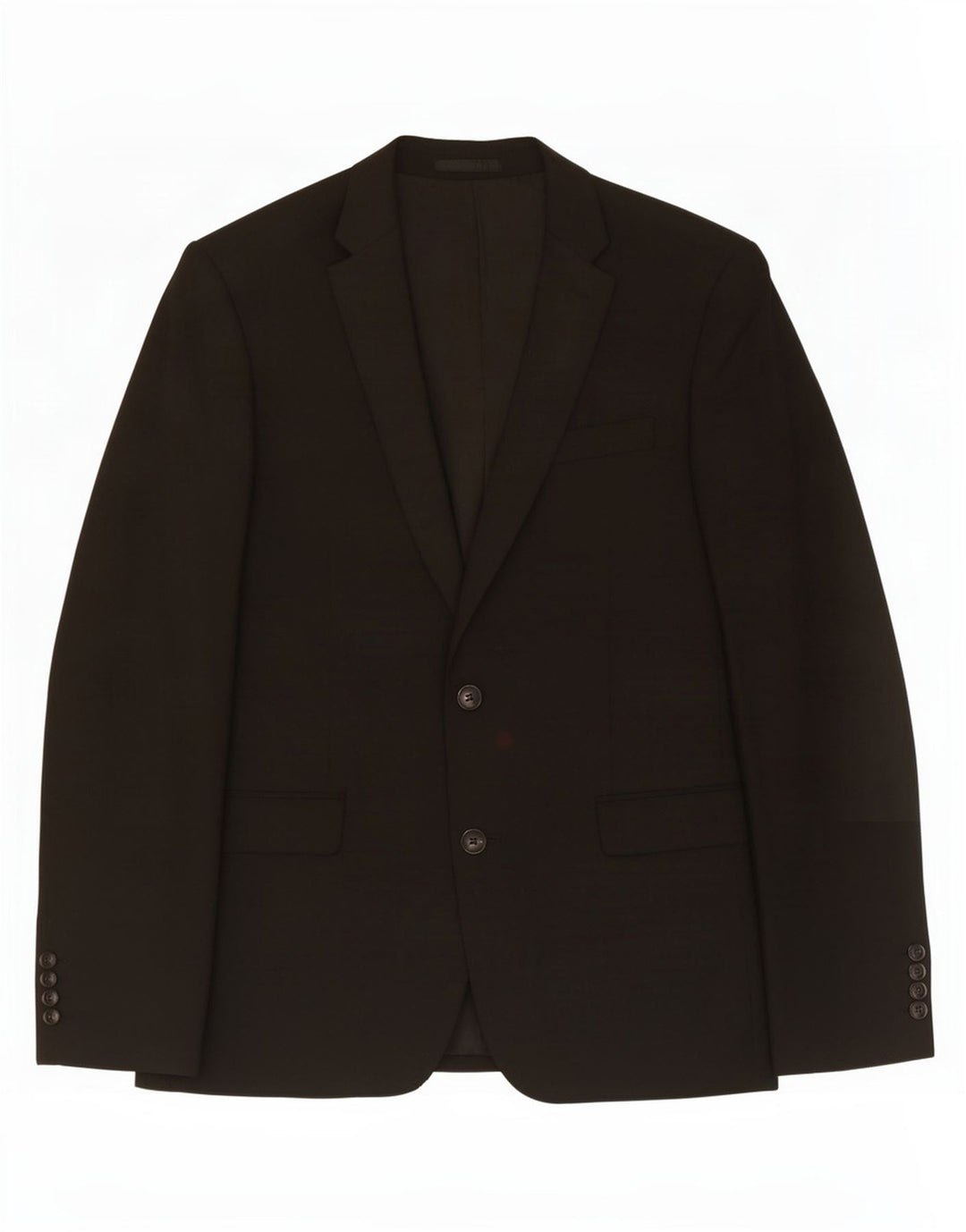 Jaqueta blazer masculina John Lewis com 2 botões Reino Unido 40 grande poliéster preto