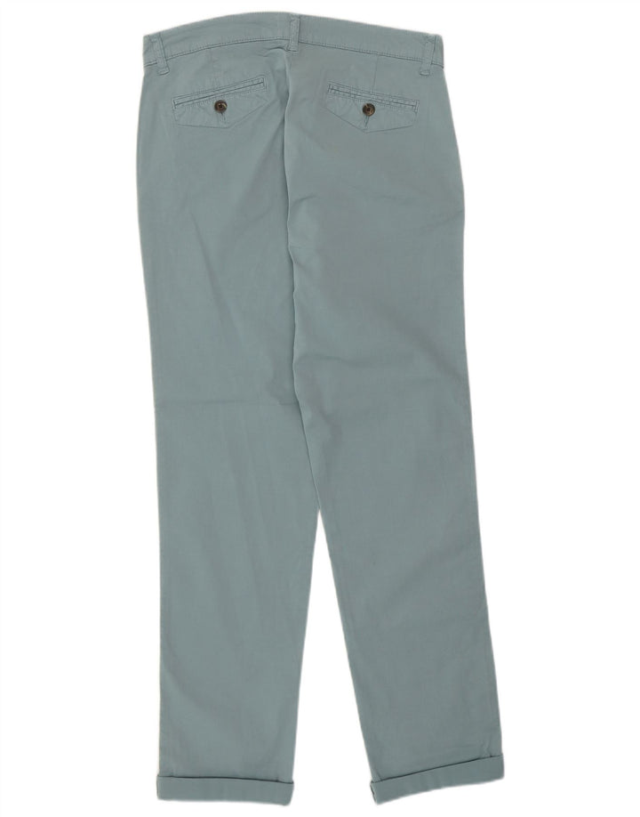 Calça chino feminina JIGSAW UK 10 pequena W29 L30 turquesa