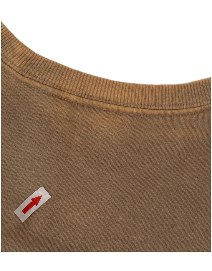 ADIDAS Mens Sweatshirt Jumper Médio Bege Algodão