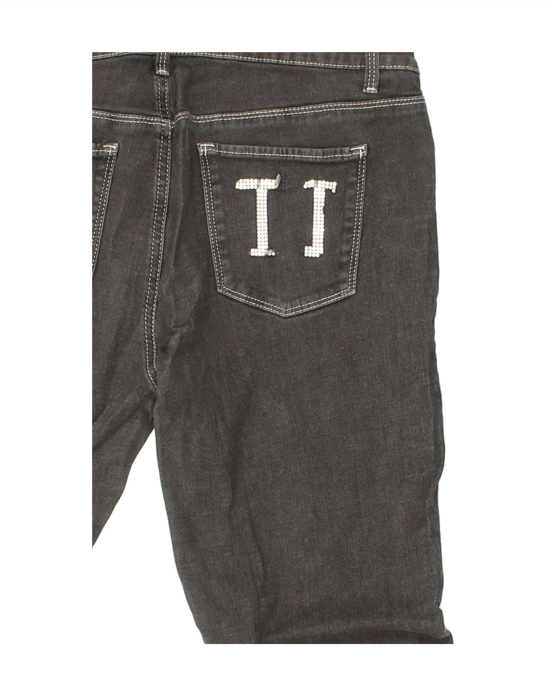 TRUSSARDI Womens Slim Jeans W34 L30  Grey Cotton Vintage Trussardi and Second-Hand Trussardi from Messina Hembry 