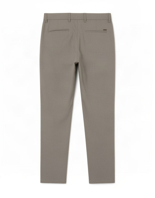 Zara Mens Slim Chino Calças EU 42 Grande W32 L30 Poliéster Cinza