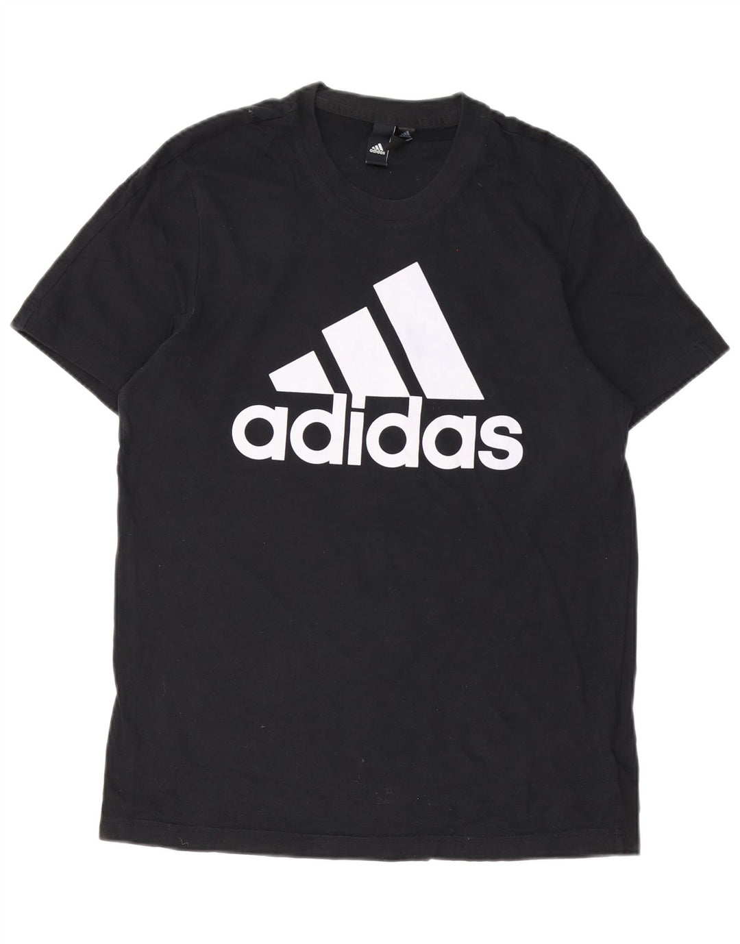 Adidas Mens Graphic T-Shirt Top Médio Algodão Preto
