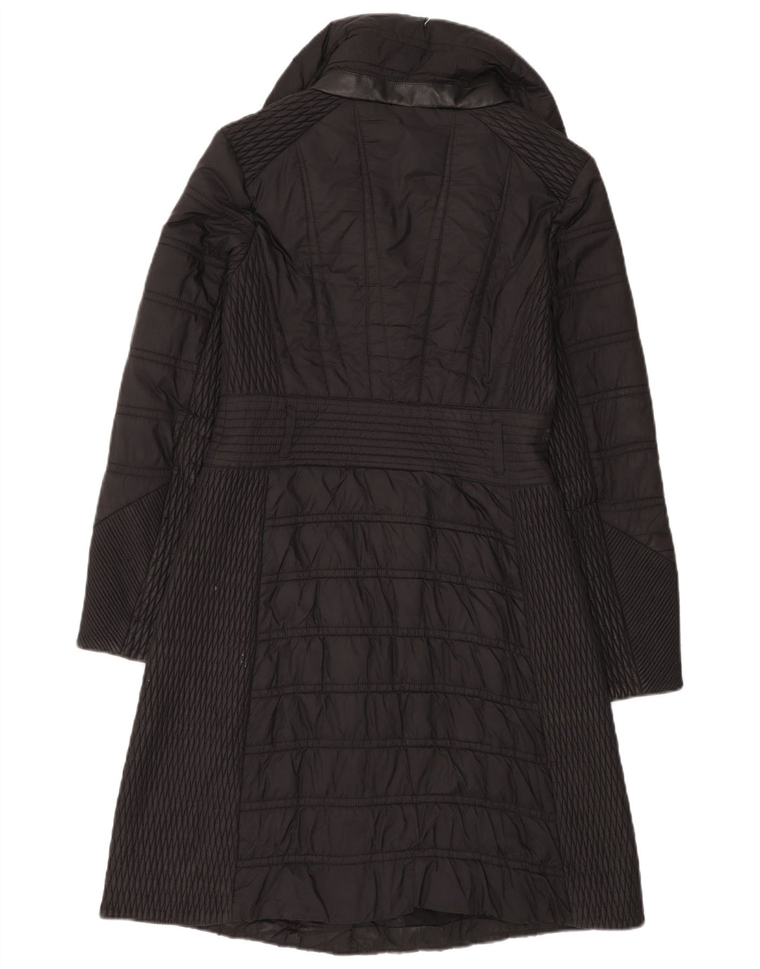 Casaco acolchoado masculino Karen Millen UK 10 pequeno preto poliamida