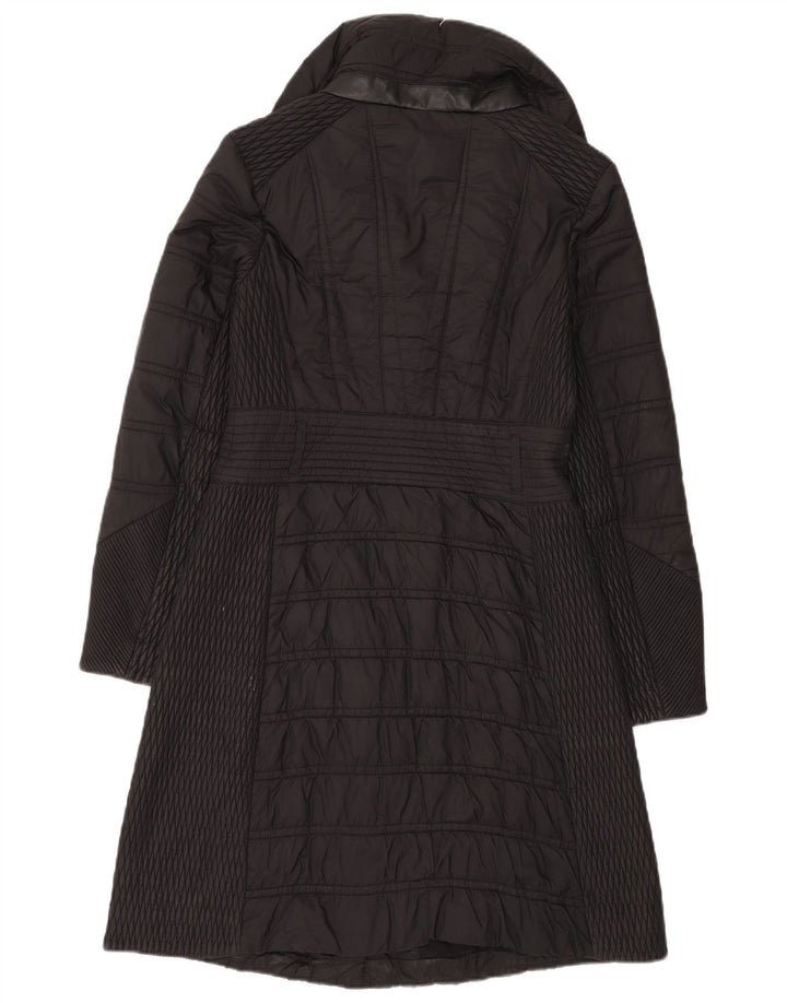 Casaco acolchoado masculino Karen Millen UK 10 pequeno preto poliamida
