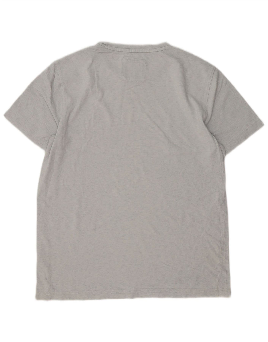 Camiseta masculina Crew Clothing Top algodão cinza médio