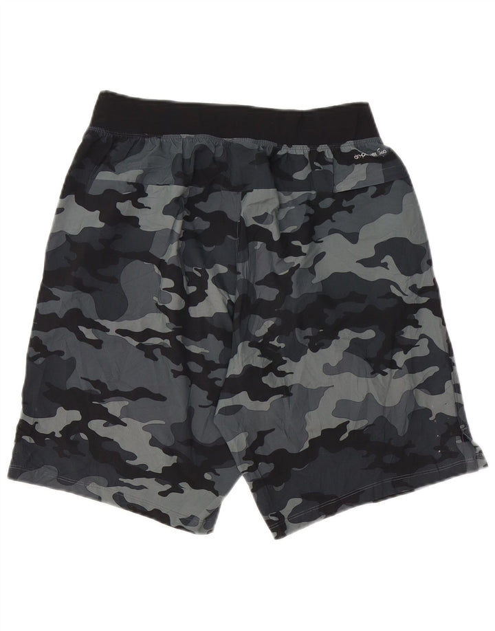 RUSSELL ATLÉTICO Mens Sport Shorts Pequeno Poliéster Camuflado Cinza