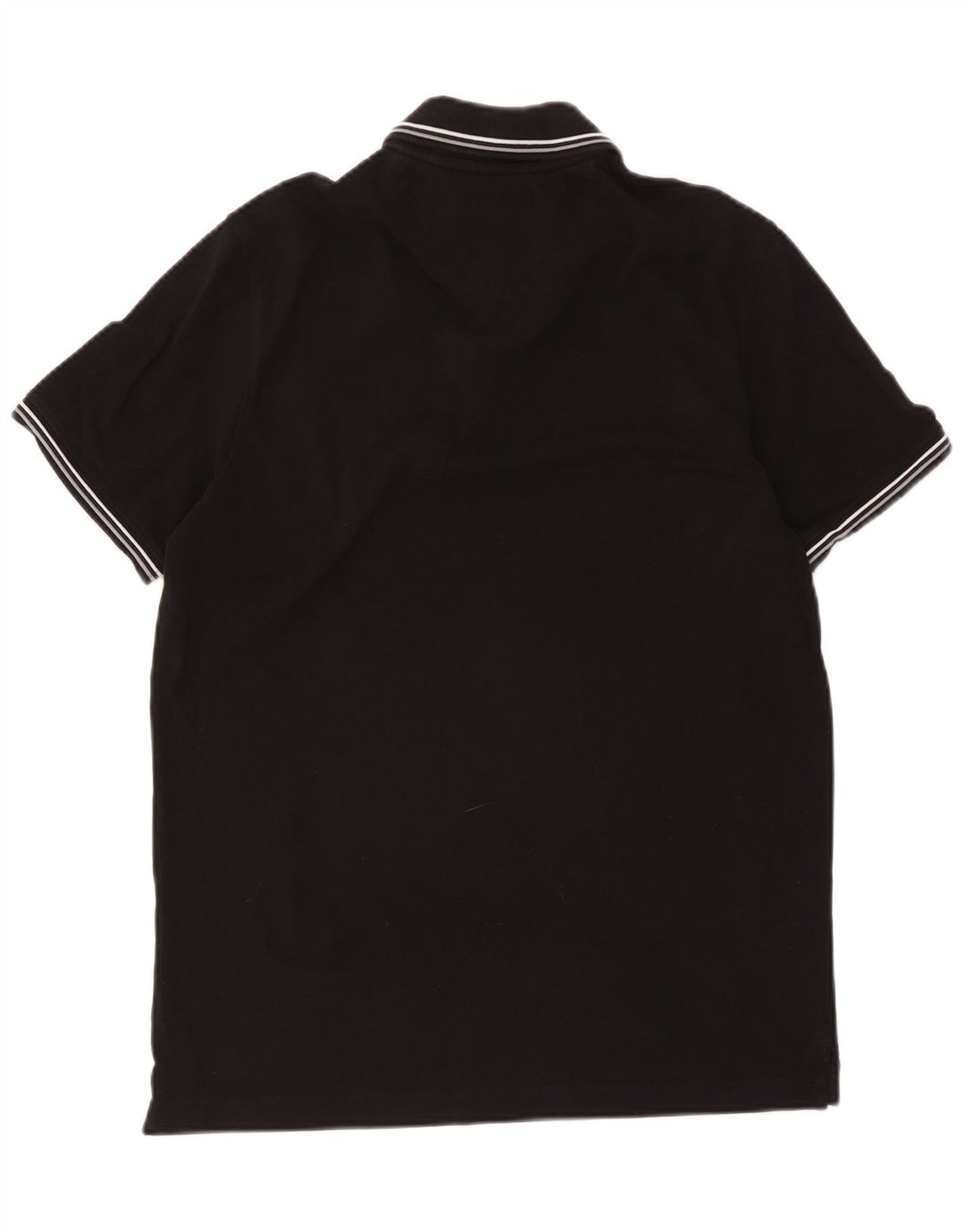 Camisa polo masculina Bugatti média preta listrada