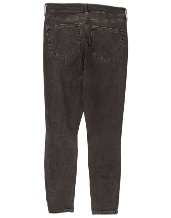 Topshop feminino jeans slim desgastado W30 L26 algodão cinza