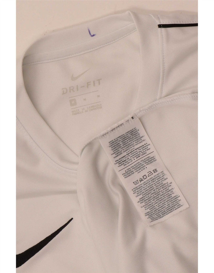 Camiseta Nike Masculina Dri Fit Top Médio Poliéster Branco