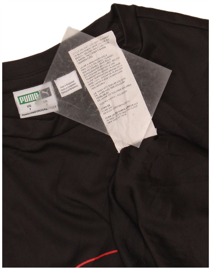 Top PUMA Boys Graphic Vest 6-7 Anos Preto Poliéster