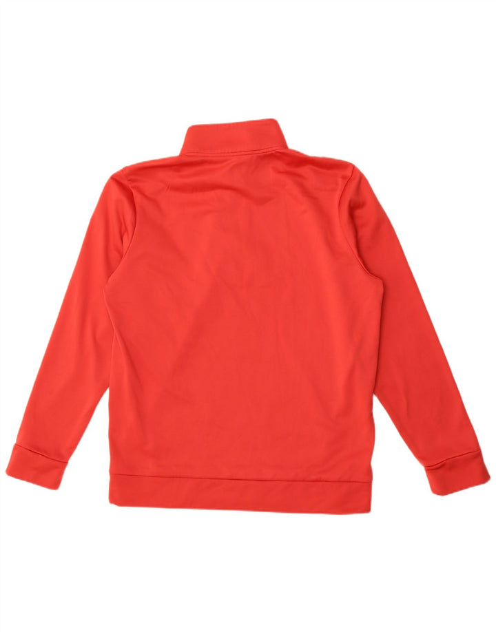 Moletom masculino Under Armour com zíper e gola em poliéster vermelho médio