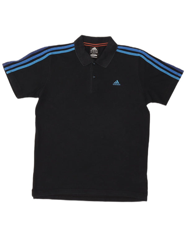 Adidas Mens Clima 365 Polo Shirt Médio Azul Marinho Algodão