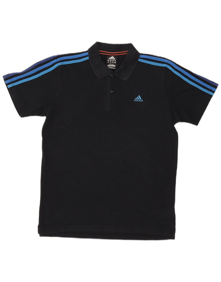 Adidas Mens Clima 365 Polo Shirt Médio Azul Marinho Algodão