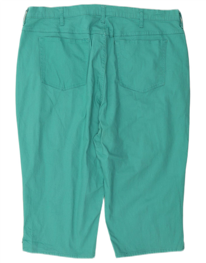 Lee Womens Riders Capri Calças W44 L18 Turquesa