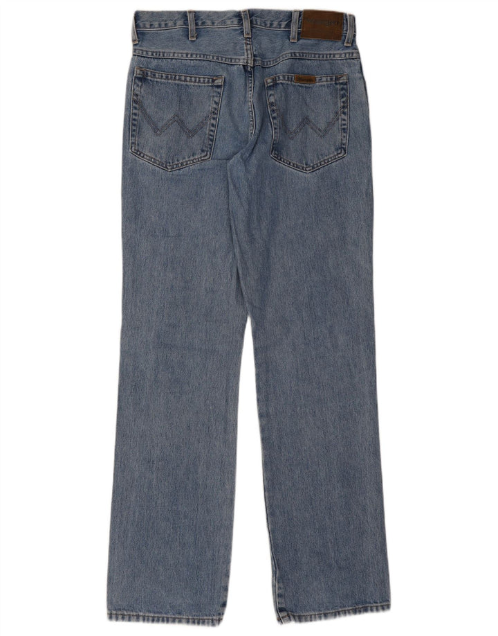 Wrangler masculino regular fit jeans reto W32 L32 algodão azul