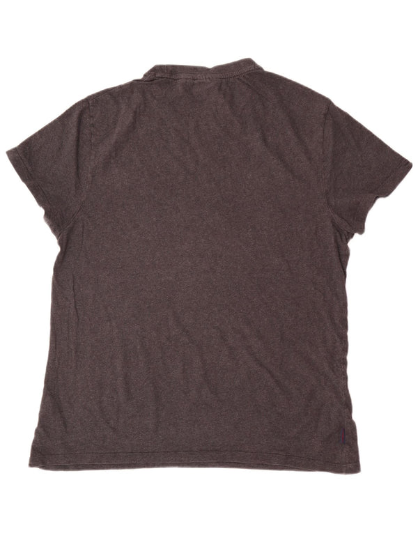 Camiseta gráfica masculina Superdry Top XL algodão cinza
