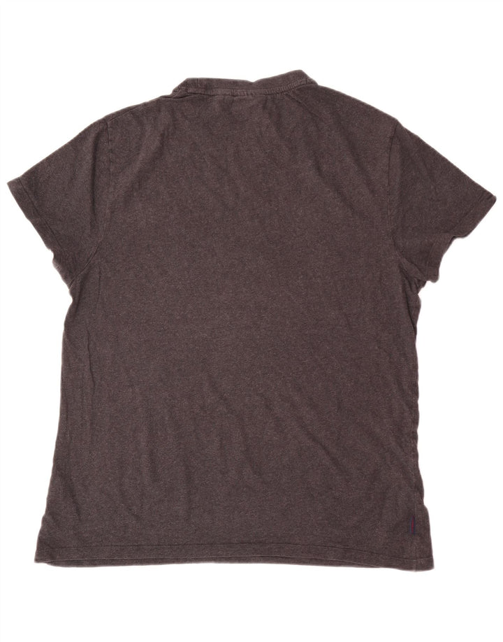 Camiseta gráfica masculina Superdry Top XL algodão cinza