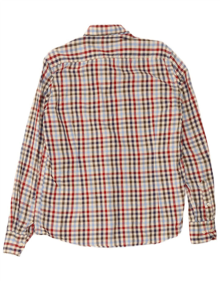 Camisa masculina Barbour sob medida de algodão guingão médio multicolorido
