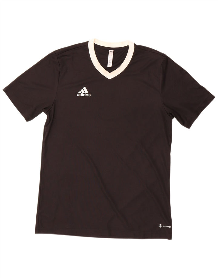Adidas Mens Aeroready Camiseta Top Grande Poliéster Preto