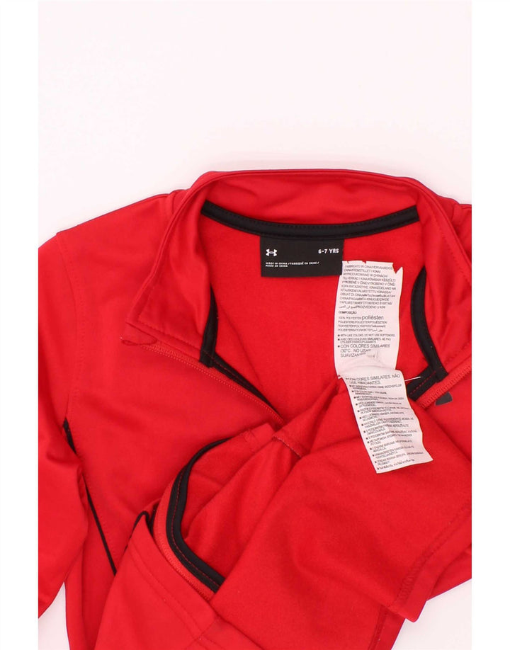 Jaqueta Under Armour Boys Treino Top 6-7 Anos Poliéster Vermelho