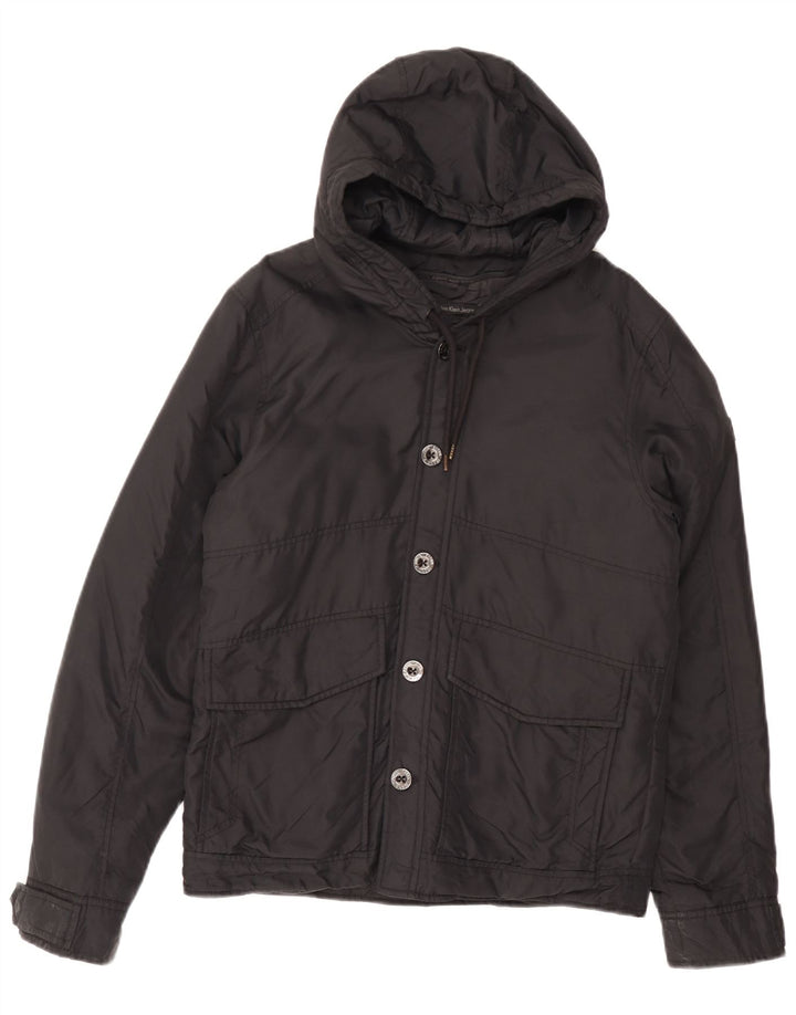 Calvin Klein Jaqueta masculina acolchoada com capuz Reino Unido 38 Médio Preto