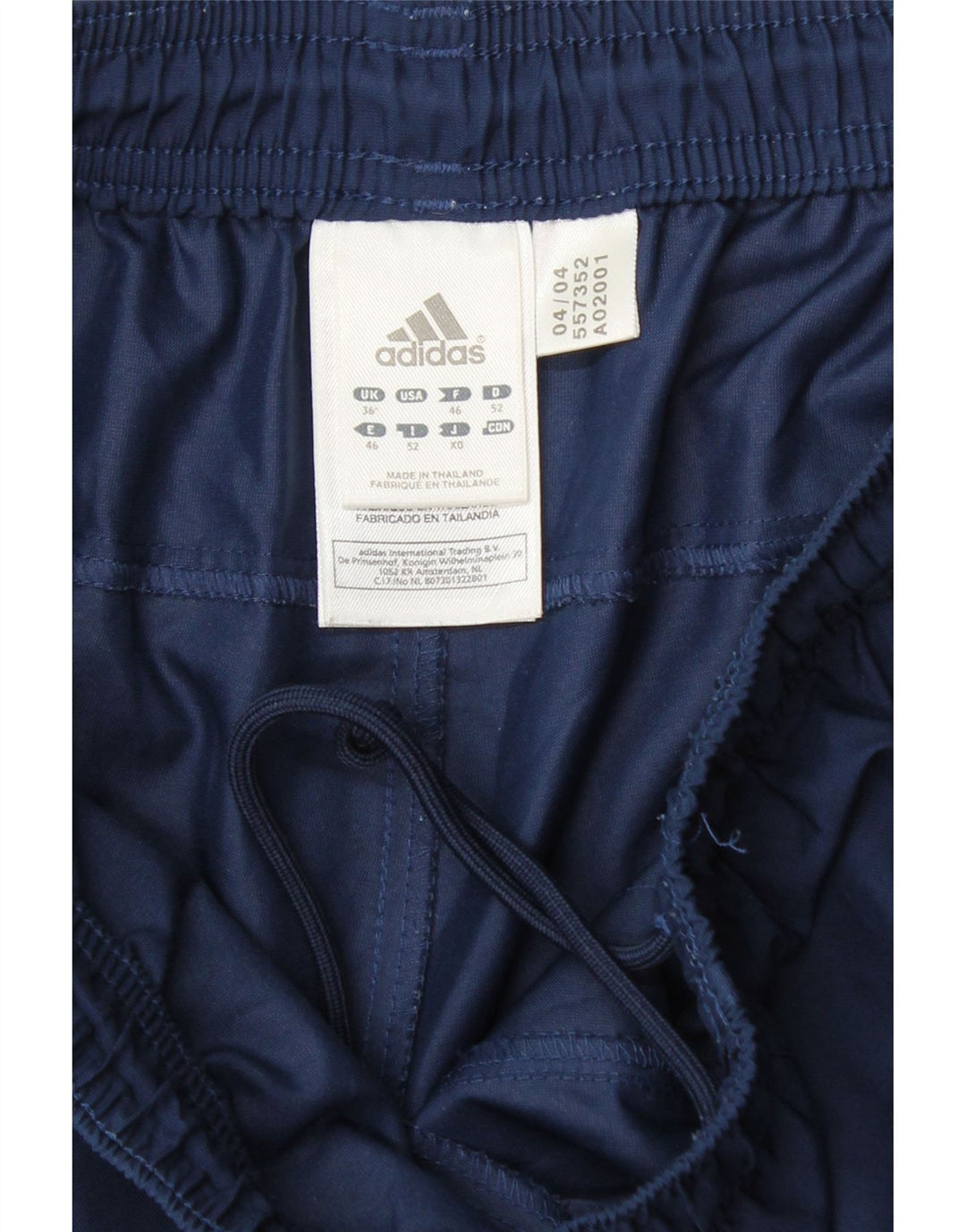 Shorts esportivos masculinos ADIDAS grandes poliéster azul marinho