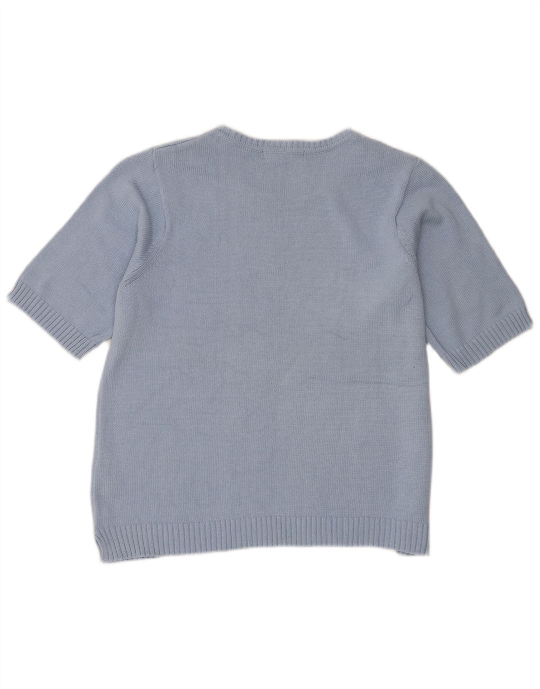 Suéter feminino Marks & Spencer com gola canoa Reino Unido 16 grande azul
