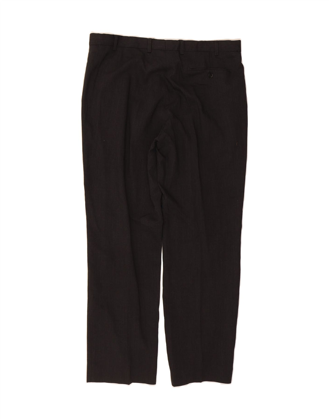 MARKS & SPENCER Mens Blue Harbour Regular Fit Suit Trousers W36 L31 Black Vintage Marks & Spencer and Second-Hand Marks & Spencer from Messina Hembry 