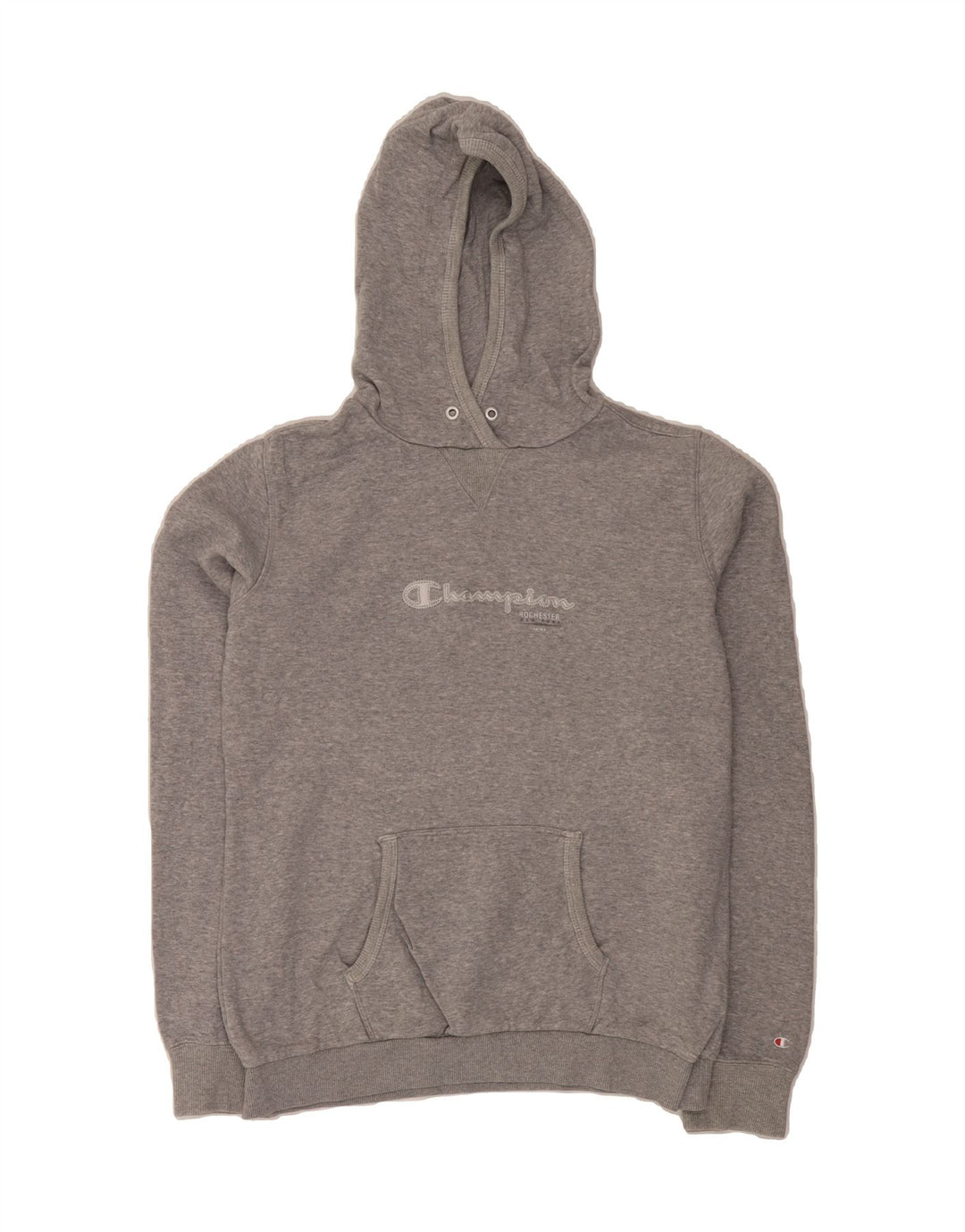 CHAMPION Womens Graphic Hoodie Jumper UK 20 2XL Grey Cotton Vintage Champion and Second-Hand Champion from Messina Hembry 