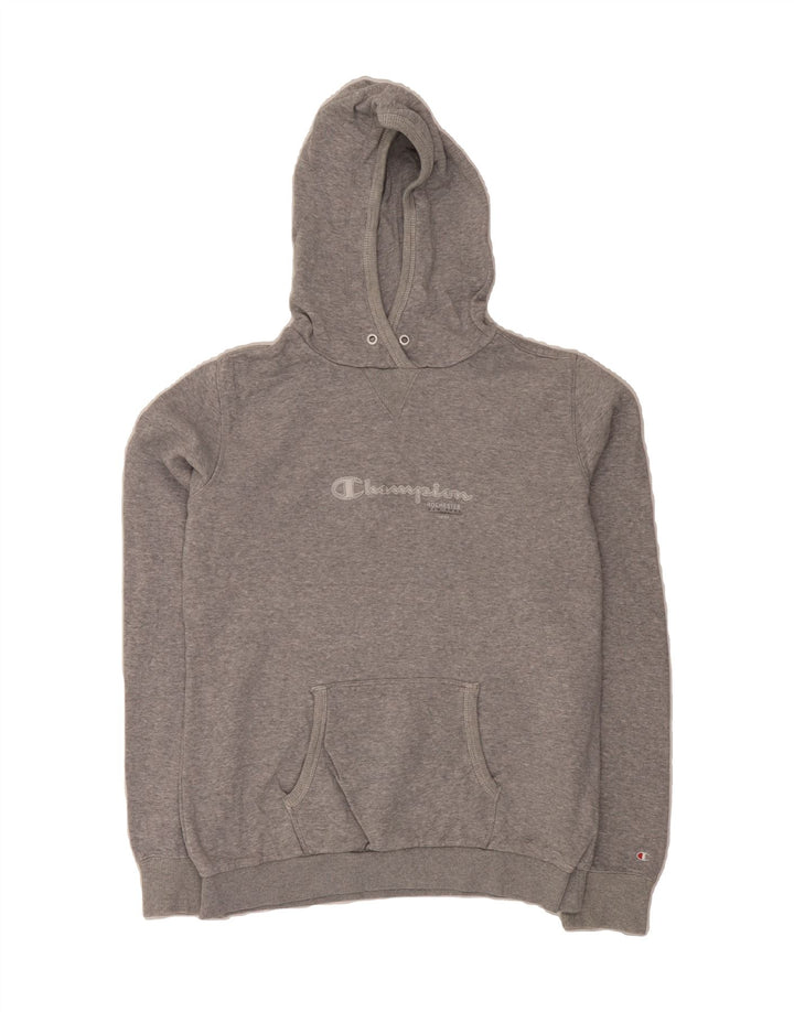 CHAMPION Womens Graphic Hoodie Jumper UK 20 2XL Grey Cotton Vintage Champion and Second-Hand Champion from Messina Hembry 