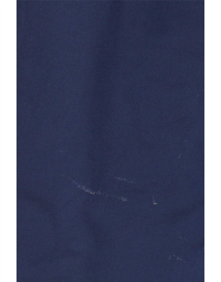 Calça de treino masculina Diadora grande poliéster azul marinho