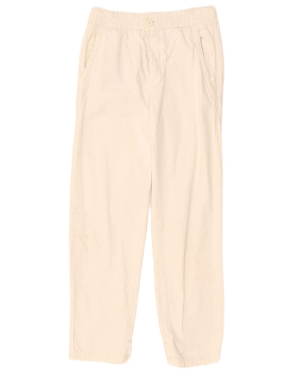 Zara Mens Straight Chino Trousers Small W30 L29 Off White