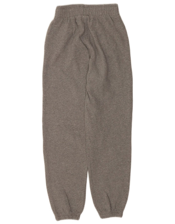 ADIDAS Calças de treino femininas Joggers UK 4 XS Cinza Flecked Cotton