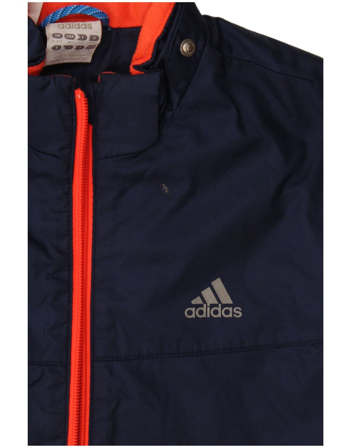 Jaqueta corta-vento Adidas Menino 11-12 Anos Azul Marinho Colourblock Poliamida