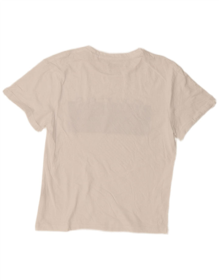 Camiseta feminina Guess com estampa gráfica UK 14 médio branco