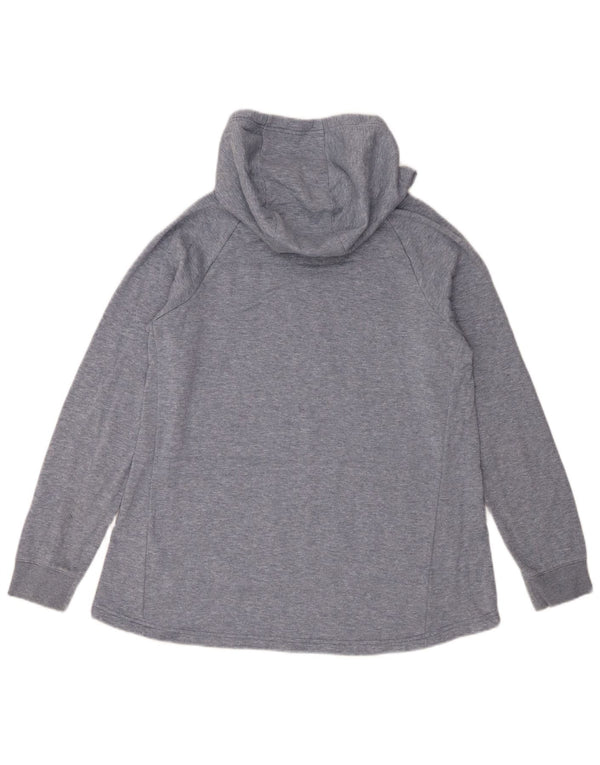 Jumper com capuz gráfico Nike Girls 13-14 anos XL cinza algodão