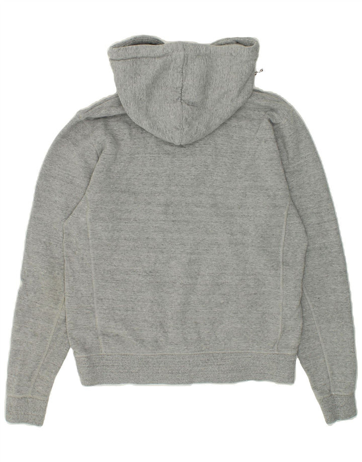JACK WILLS Mens Graphic Hoodie Jumper Small Grey Flecked Cotton Vintage Jack Wills and Second-Hand Jack Wills from Messina Hembry 