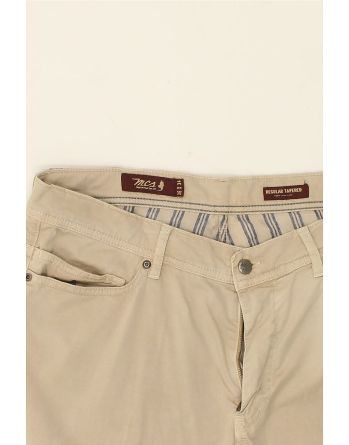 MARLBORO CLASSICS Womens Regular Fit Tapered Casual Trousers W36 L34 Beige Vintage Marlboro Classics and Second-Hand Marlboro Classics from Messina Hembry 