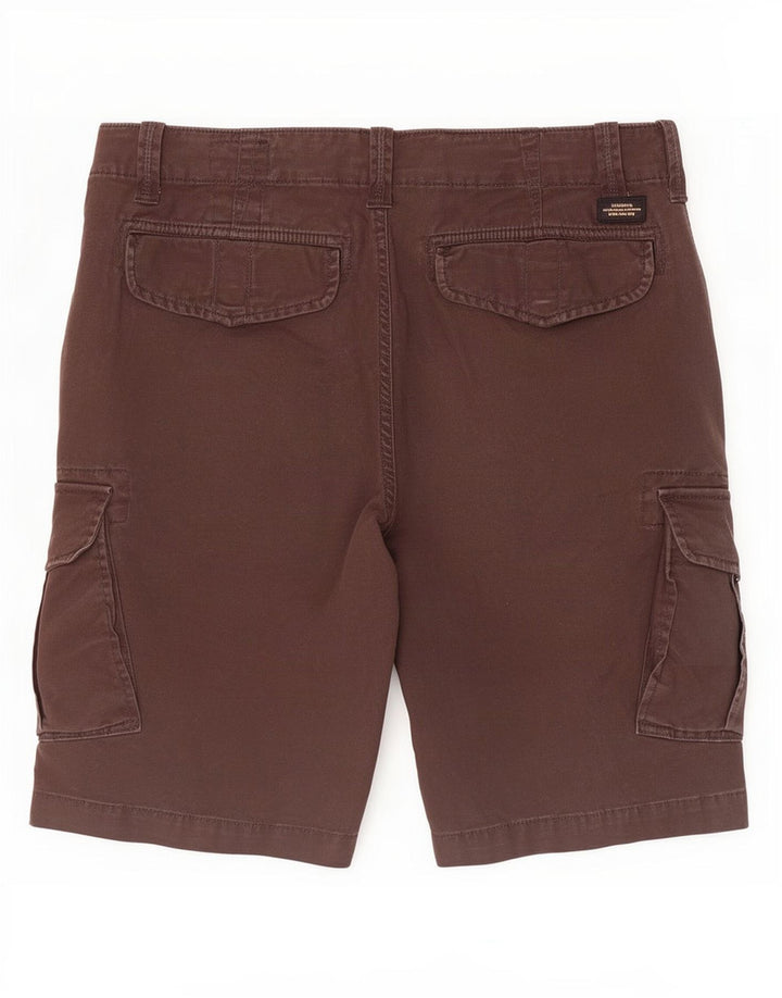 Superdry Mens Cargo Shorts W32 Médio Algodão Marrom