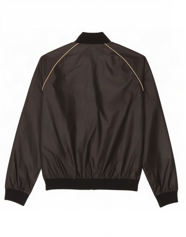 Hummel Mens Graphic Tracksuit Top Jaqueta Grande Poliéster Preto