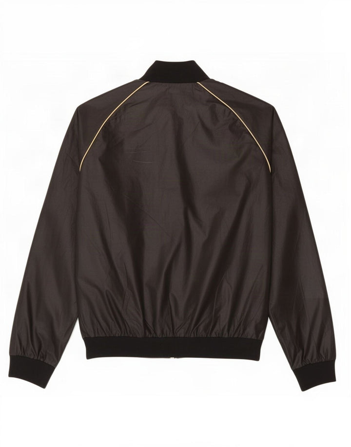 Hummel Mens Graphic Tracksuit Top Jaqueta Grande Poliéster Preto