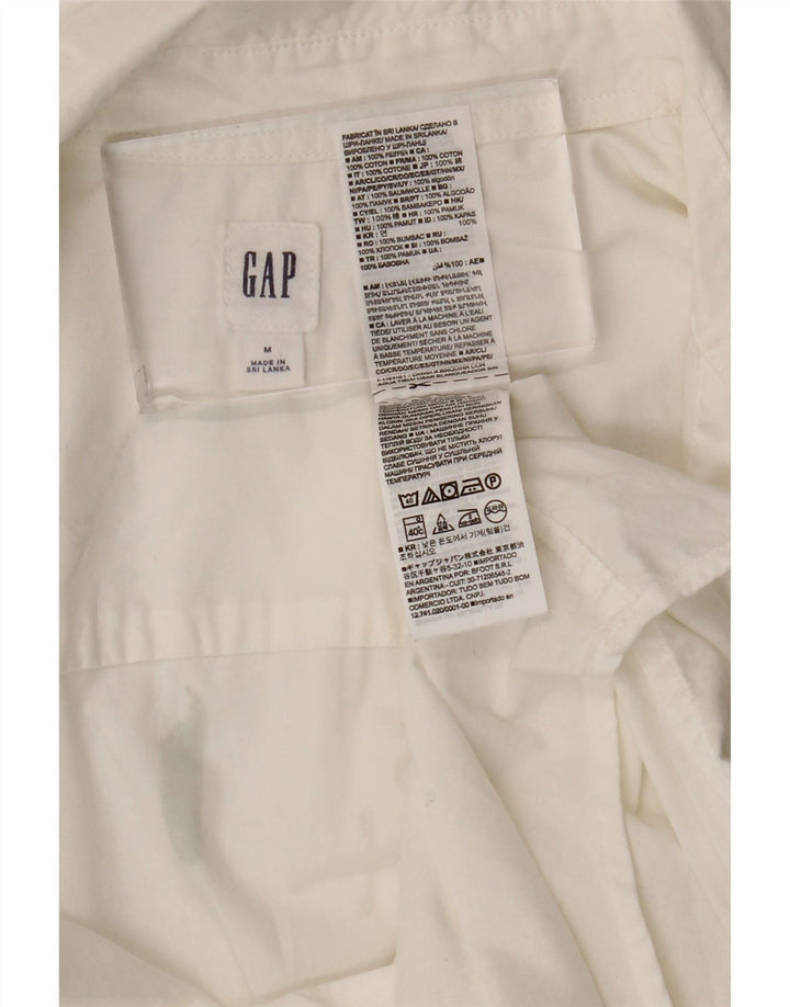 Camisa feminina Gap UK 14 médio branco