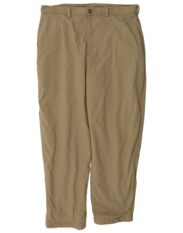L.L.Bean Mens Joggers Calças W36 L28 Cáqui Nylon