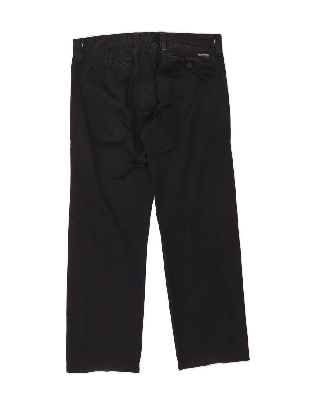 WOOLRICH Mens Straight Chino Trousers W38 L31  Navy Blue Cotton Vintage Woolrich and Second-Hand Woolrich from Messina Hembry 