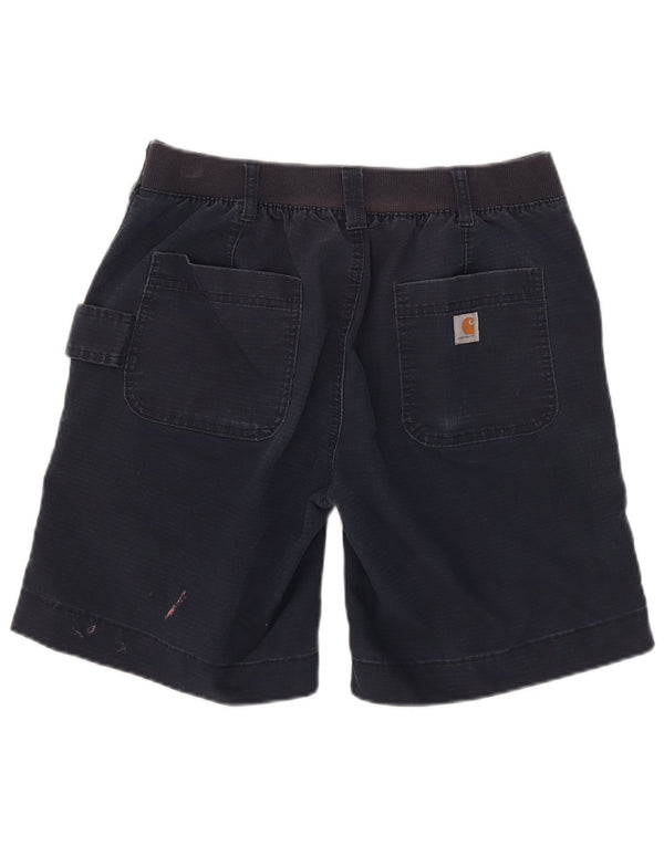 Shorts feminino Carhartt Original Fit Chino US 10 Grande W32 Azul Marinho Algodão