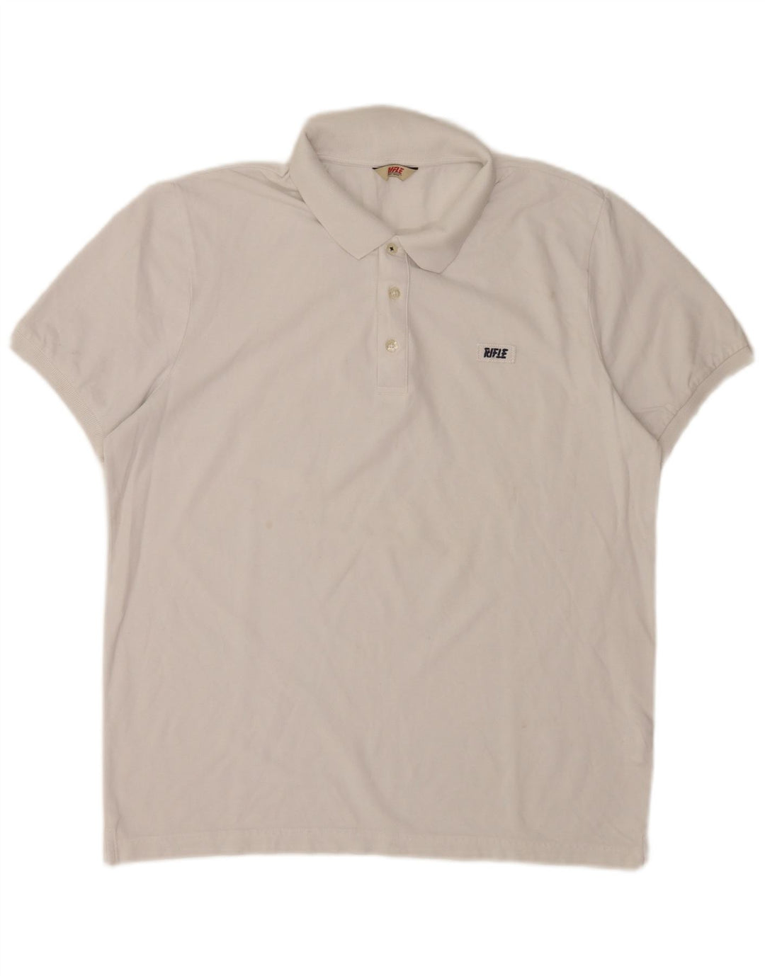 Camisa polo masculina Rifle XL algodão branco