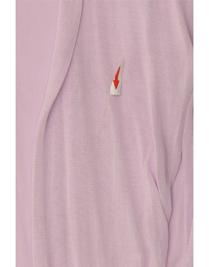 Blusa feminina transparente Zara UK 10 pequena viscose rosa